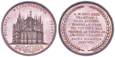 PIO VIII, Medaglia in argento commemorativa per il centesimo anniversario della canonizzazione di...
