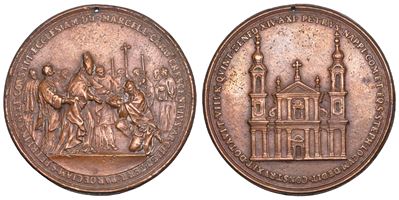 Marcello Crescenzi, Medaglia commemorativa per la fondazione della chiesa di San Pietro in Valle,...