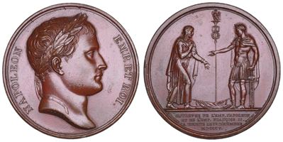 Napoleone I, Medaglia in bronzo commemorativa dell'Entrata a Urchitz, 1805