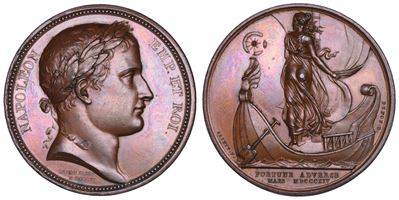 Napoleone I, Medaglia in bronzo 1814 sulla resa di Parigi agli alleati