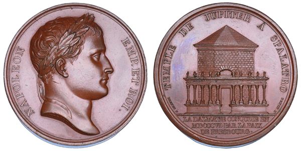 NAPOLEONE I, 1804-1815. Medaglia in bronzo 1806. Conquista della Dalmazia.