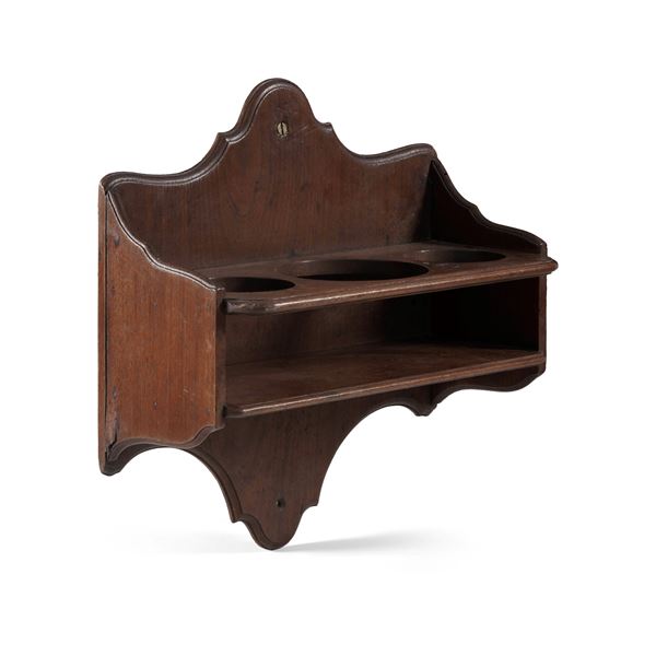 Mensola di bordo porta bottiglie in legno