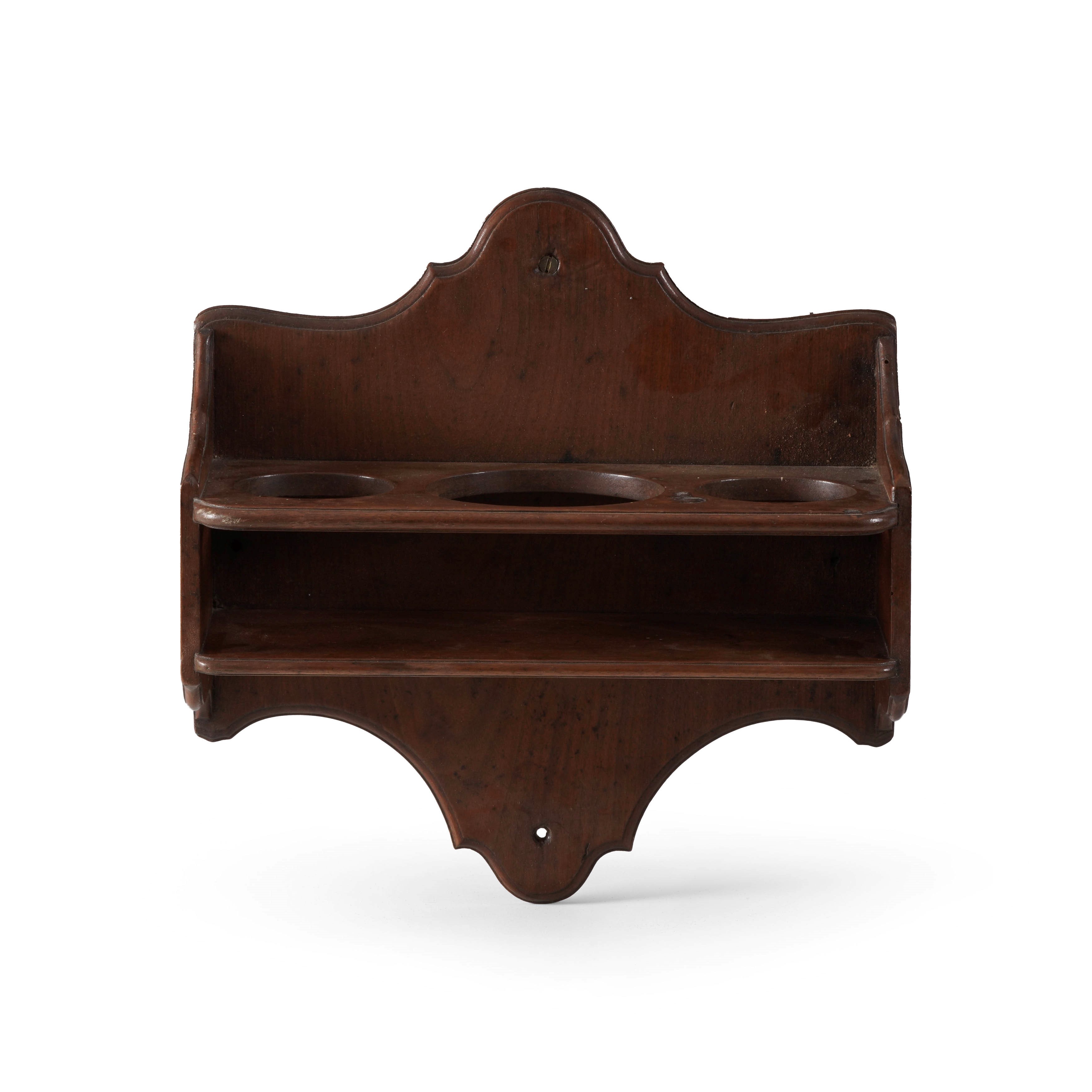 Mensola di bordo in legno per bottiglie, cm 37 x 13,5 x 39,5