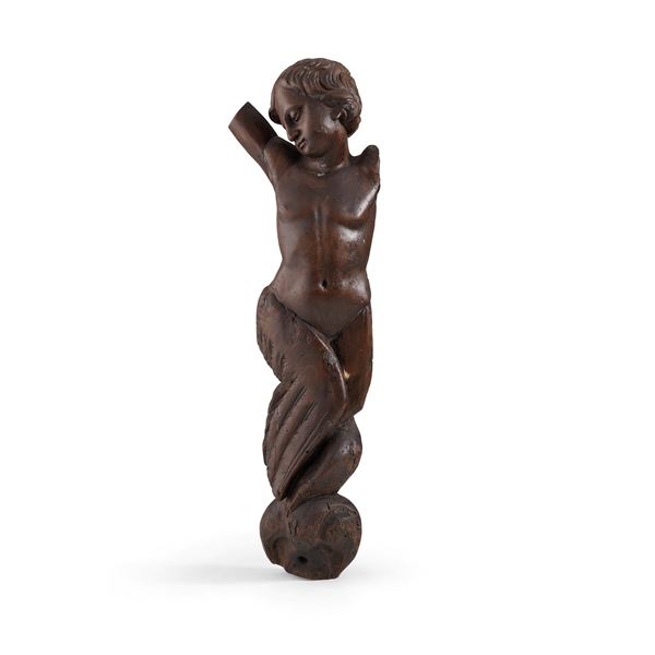 Piccola polena raffigurante un putto