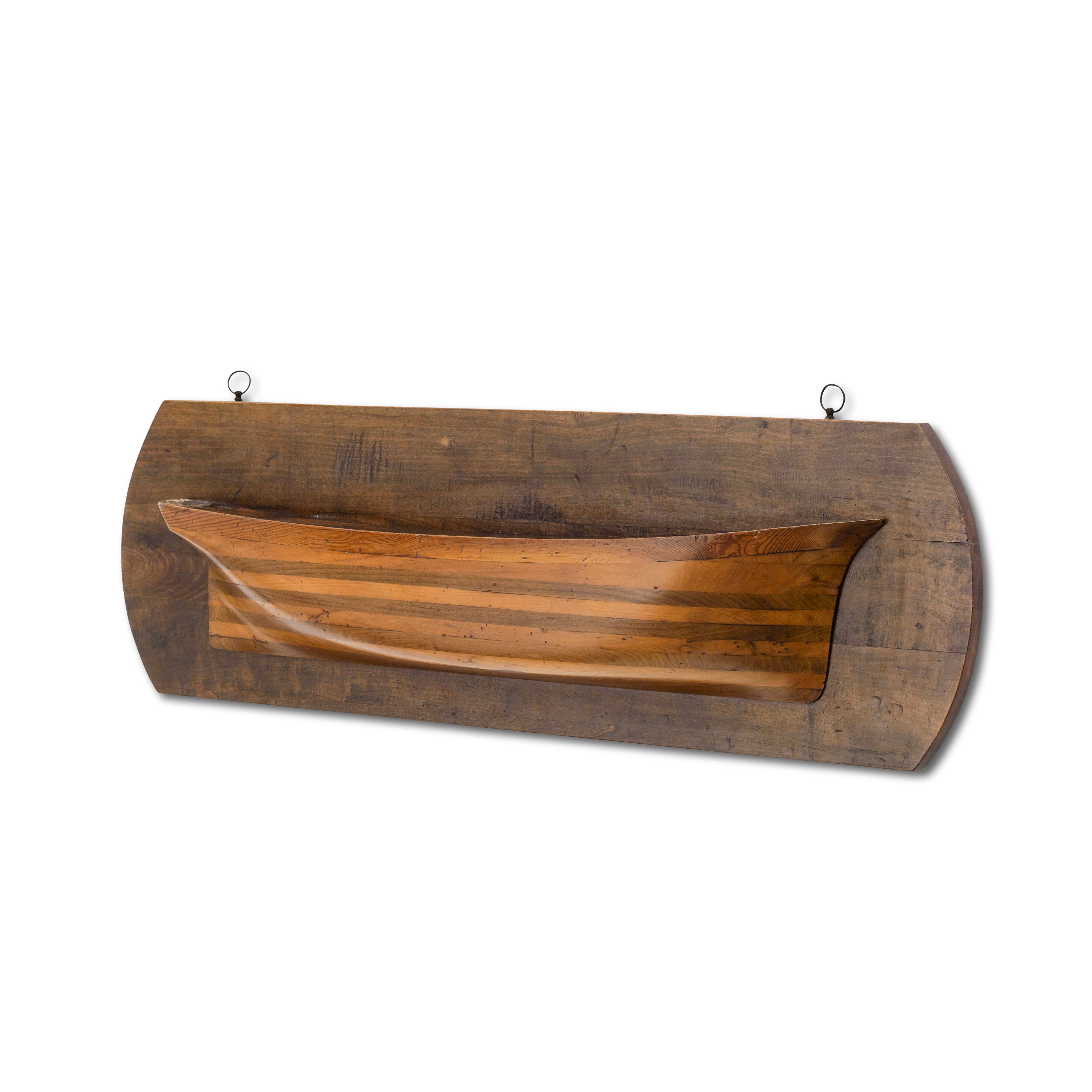Mezzo scafo in legno, XIX secolo
