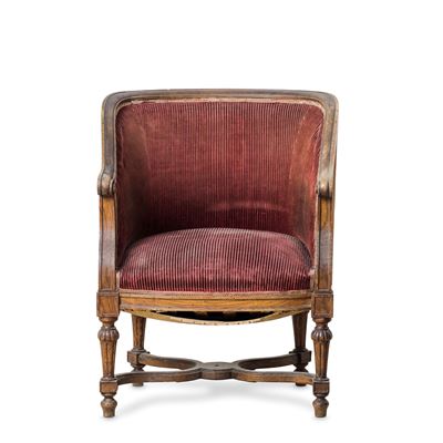 Poltrona di bordo da transatlantico, legno intagliato, XX secolo