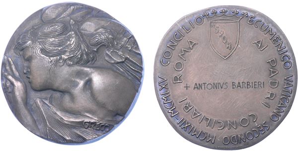 CITTA' DEL VATICANO. PAOLO VI, 1963-1978.  Medaglia straordinaria in argento 1963. Concilio dei Padri Conciliari.