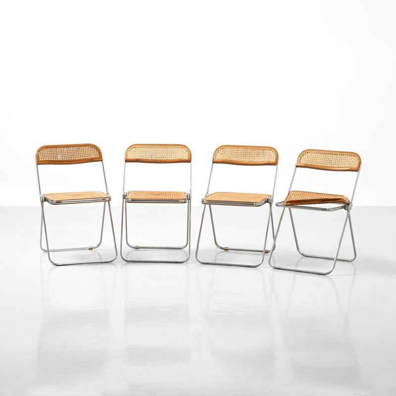 Giancarlo Piretti : Quattro sedie pieghevoli mod. Plia  - Auction 20th-century furniture - Cambi Casa d'Aste