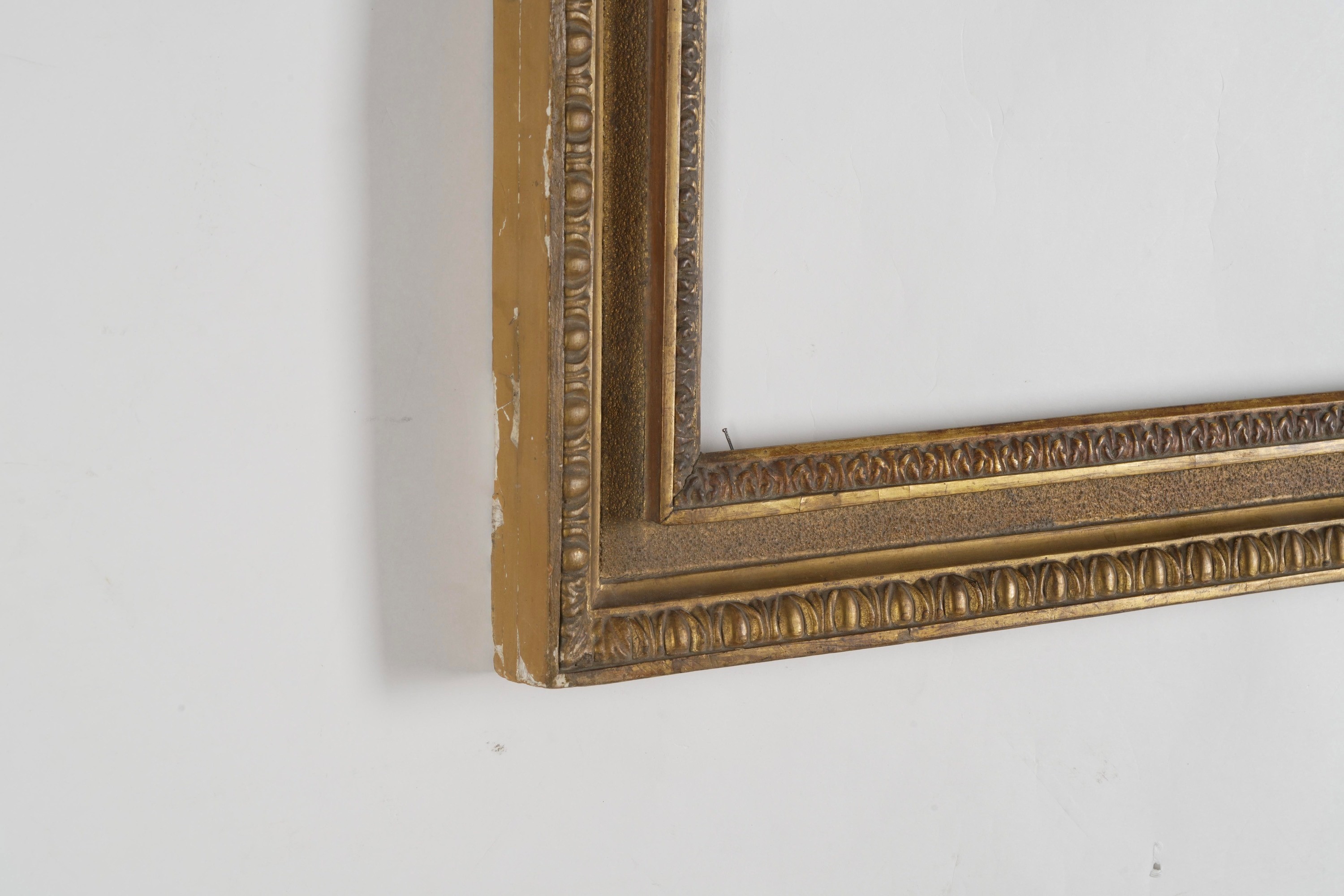 Cornice italiana del XVIII secolo, legno dorato