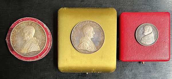 VATICANO. PAOLO VI, 1963-1978. Lotto di tre medaglie.