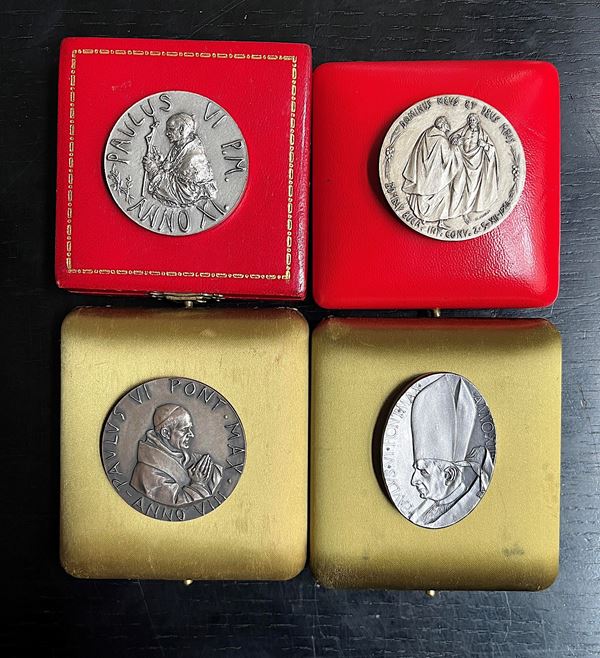 VATICANO. PAOLO VI, 1963-1978. Lotto di quattro medaglie.