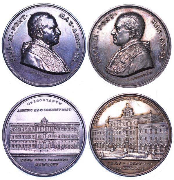 VATICANO. PIO XI, 1922-1939. Lotto di due medaglie.