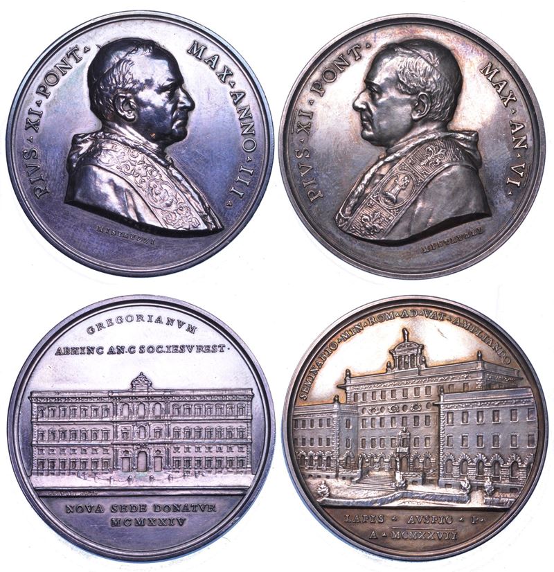 VATICANO. PIO XI, 1922-1939. Lotto di due medaglie.