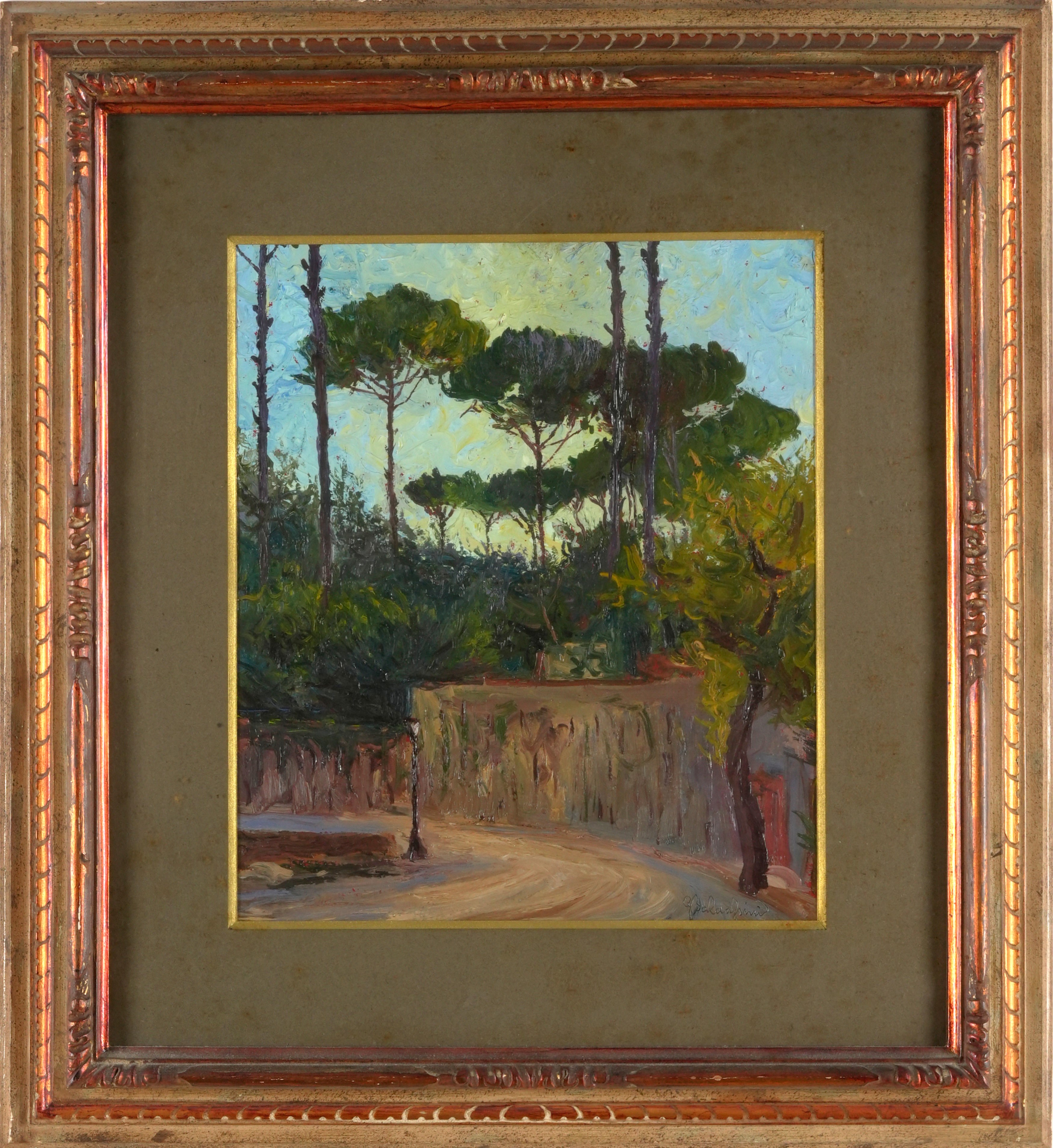 Guglielmo Baldassini - Strada con Pini