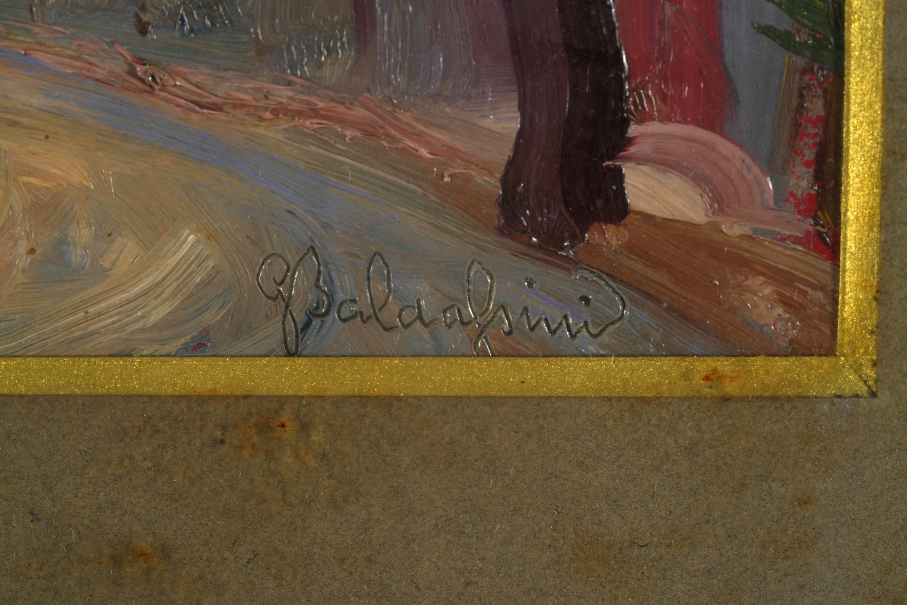 Guglielmo Baldassini - Strada con Pini