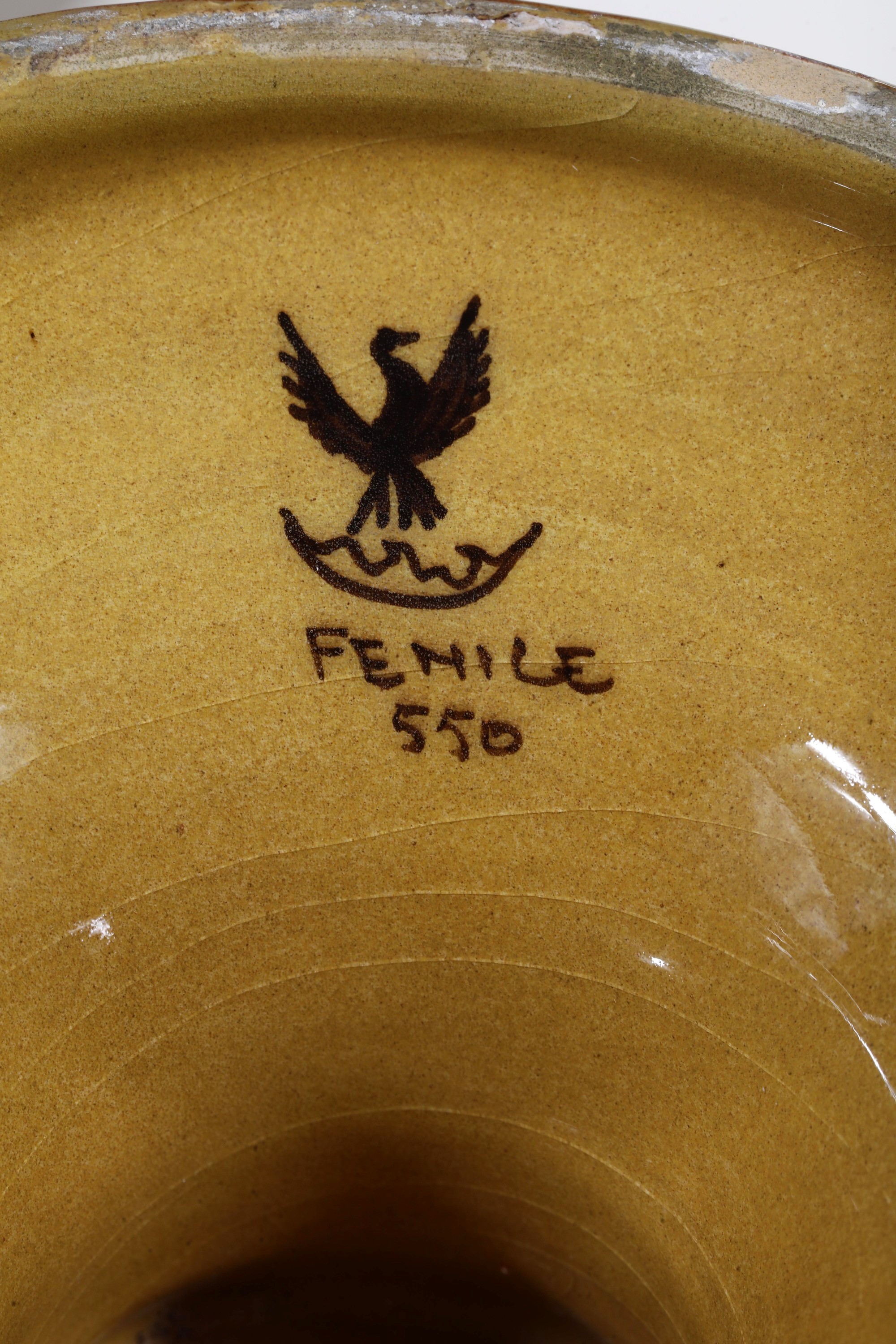 Coppia di vasi. Albisola, Manifattura Fenice, XX secolo.