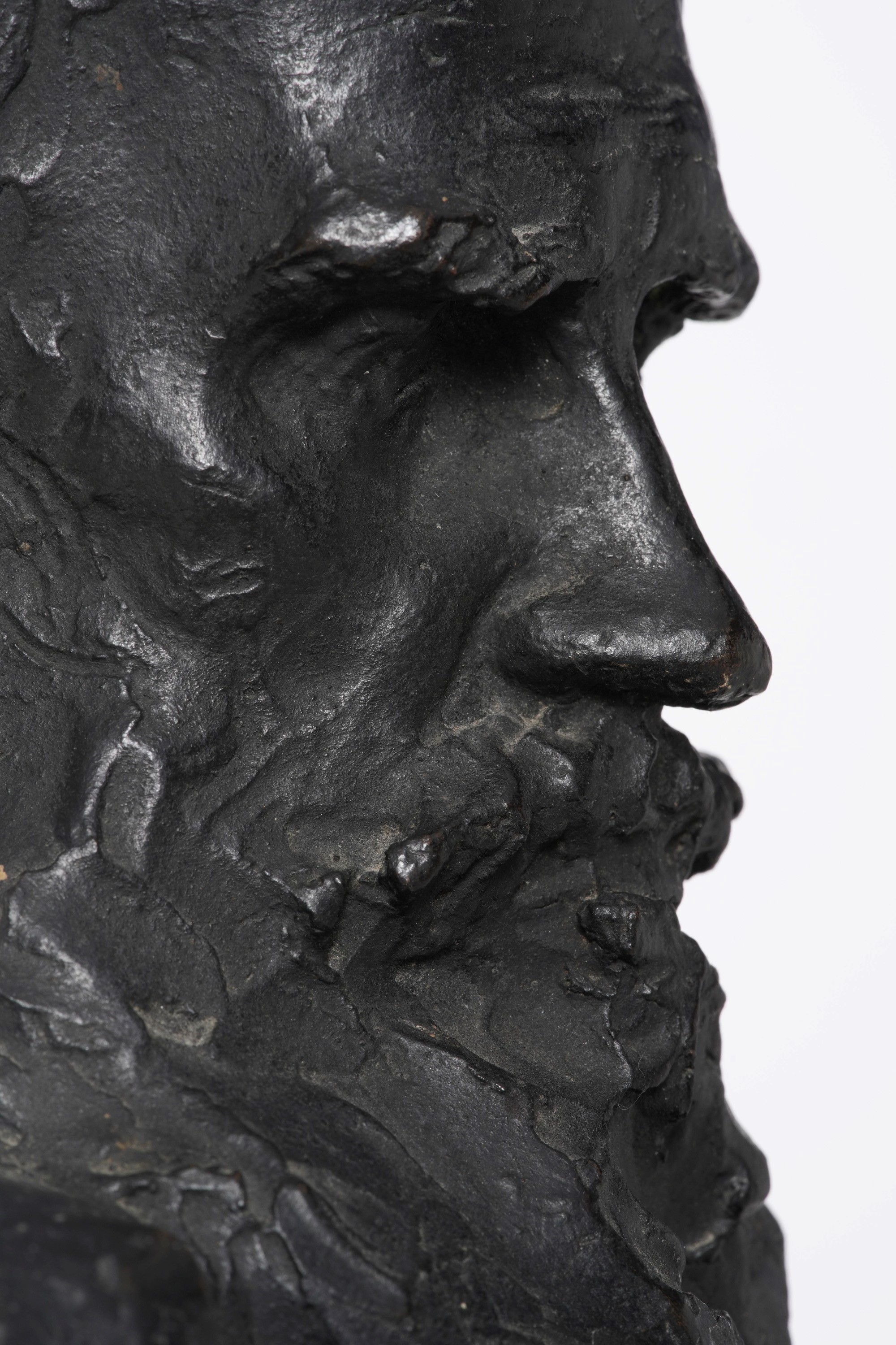 Paolo Troubetzkoy - Busto di Lev Tolstoj in bronzo patinato