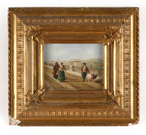 Contadini con caprette