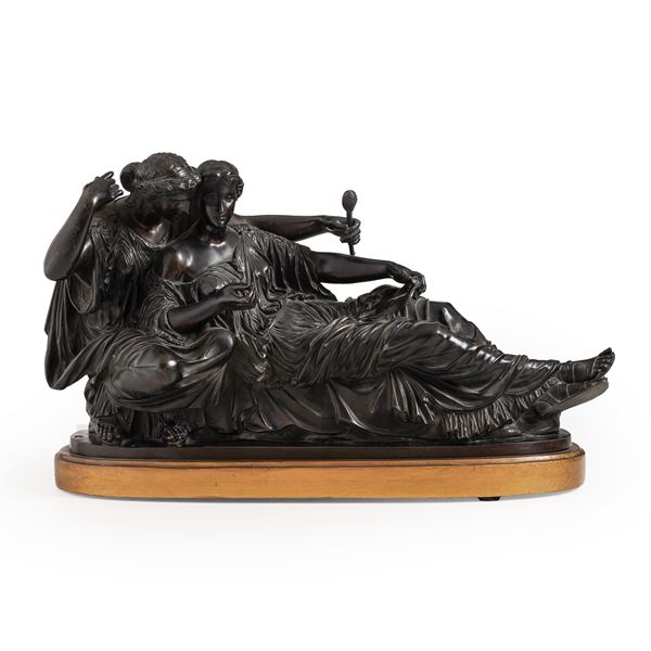 Scultore del XIX-XX secolo Le due parche