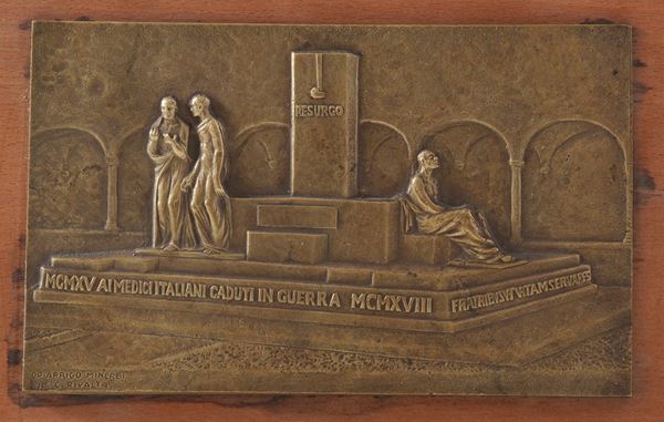 Carlo Rivalta (1887-1941) da Arrigo Minerbi (1881-1960) Rilievo del Monumento ai medici italiani caduti in guerra