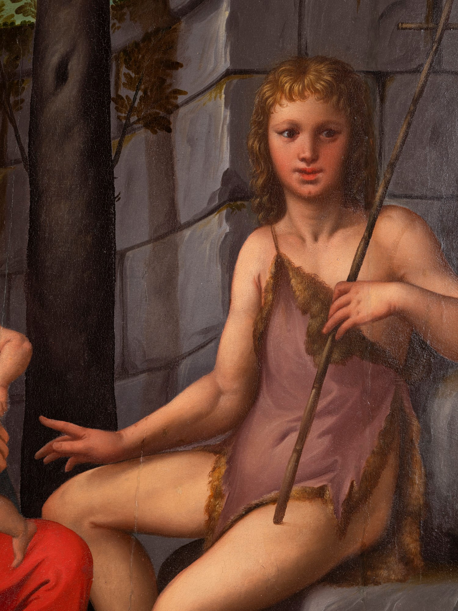 Benvenuto Tisi Detto il Garofalo - Madonna con Bambino, Sant’Elena e San Giovanni Battista, olio ...