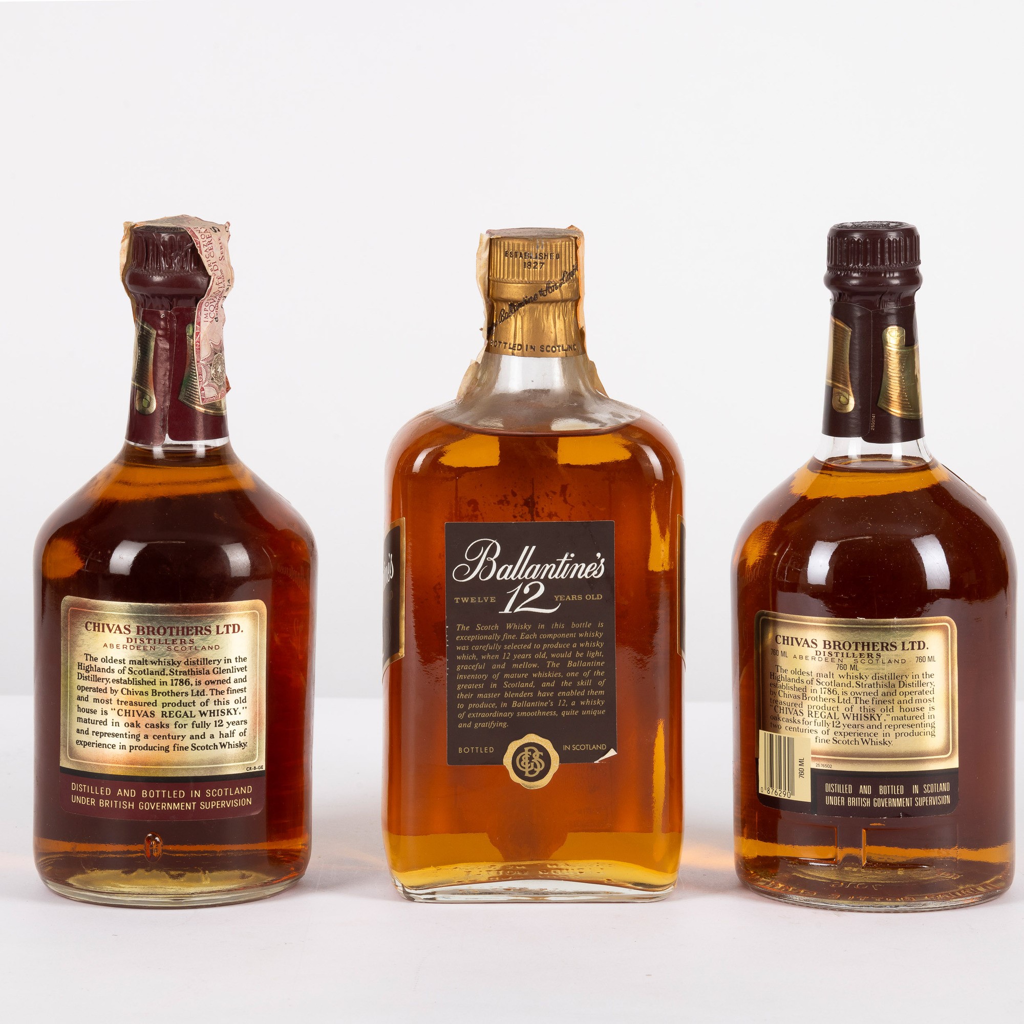 Ballantine's & Chivas Regal 12 Years Old, Scotch Whisky