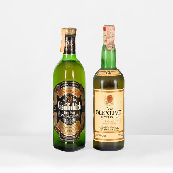 Glenfiddich & Glenlivet 12 Years, Single Malt & Unblended Whsiky