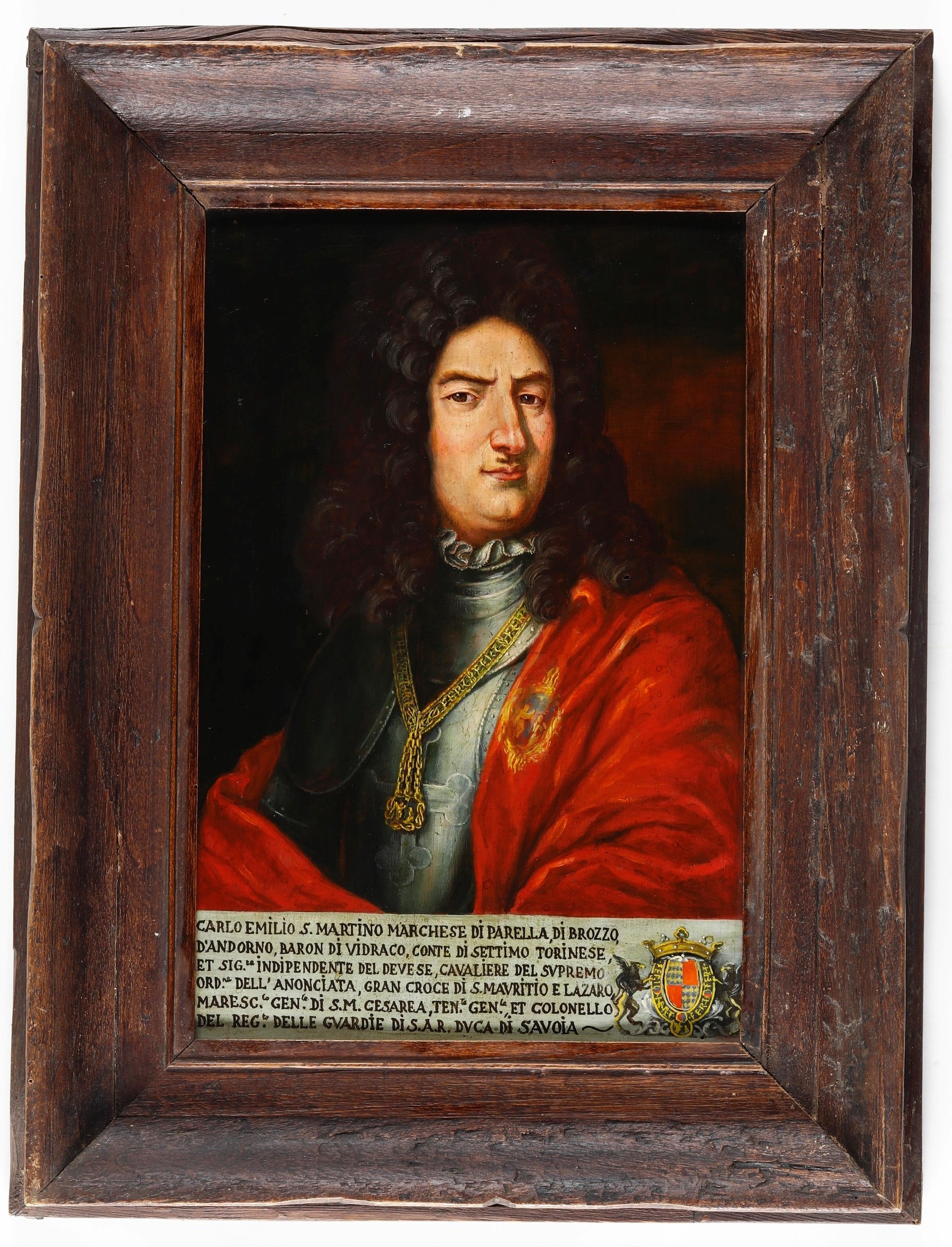 Scuola del XVII-XVIII secolo, Ritratto di Carlo Emilio San Martino, marchese di Parella di Brozzo...