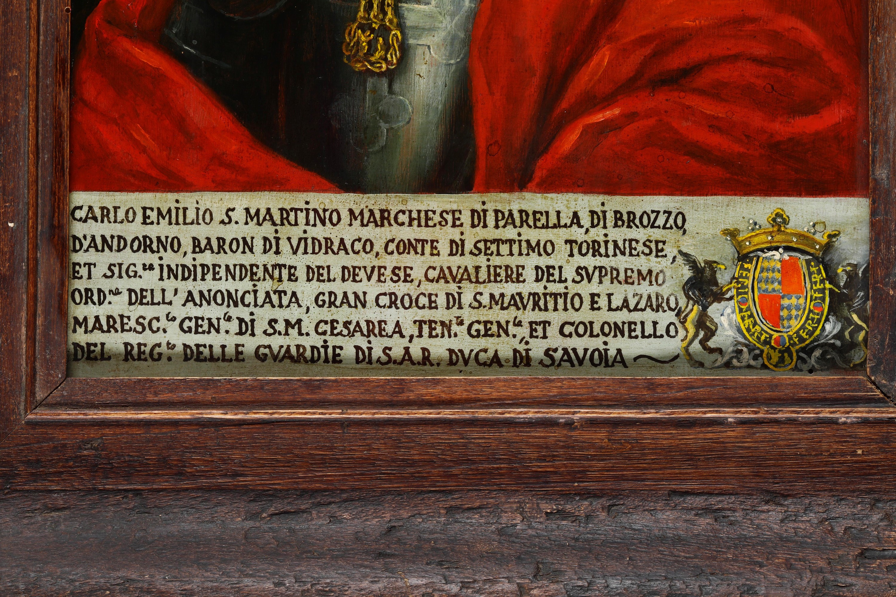 Scuola del XVII-XVIII secolo, Ritratto di Carlo Emilio San Martino, marchese di Parella di Brozzo...