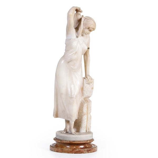 Scultore del XIX-XX secolo Portatrice d'acqua