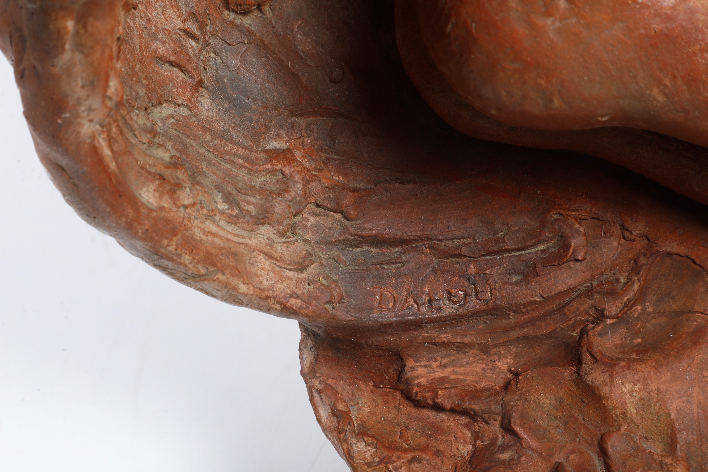 Aimé-jules Dalou - Leda e il cigno - Terracotta, 47 x 23 x 20,5 cm