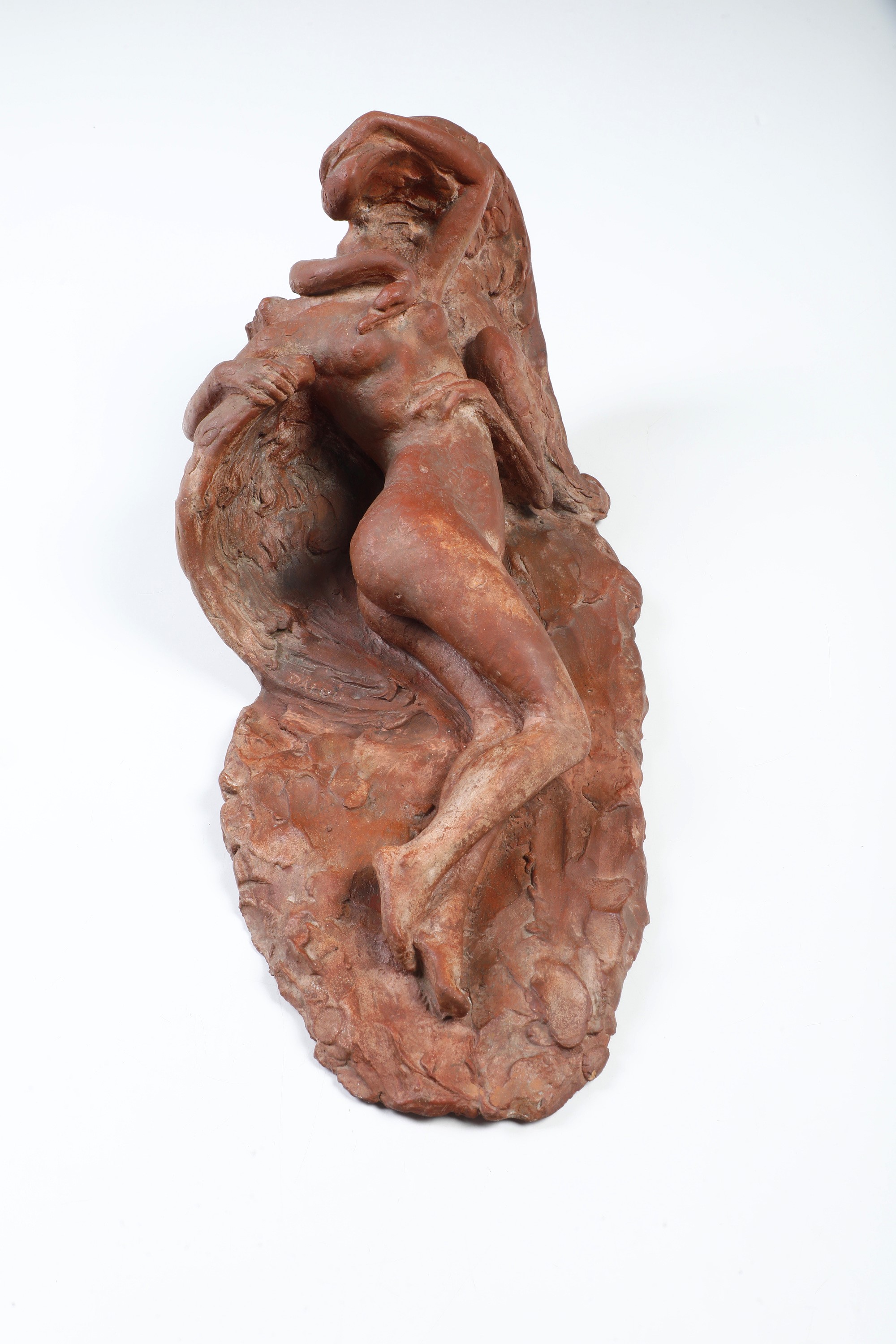 Aimé-jules Dalou - Leda e il cigno - Terracotta, 47 x 23 x 20,5 cm