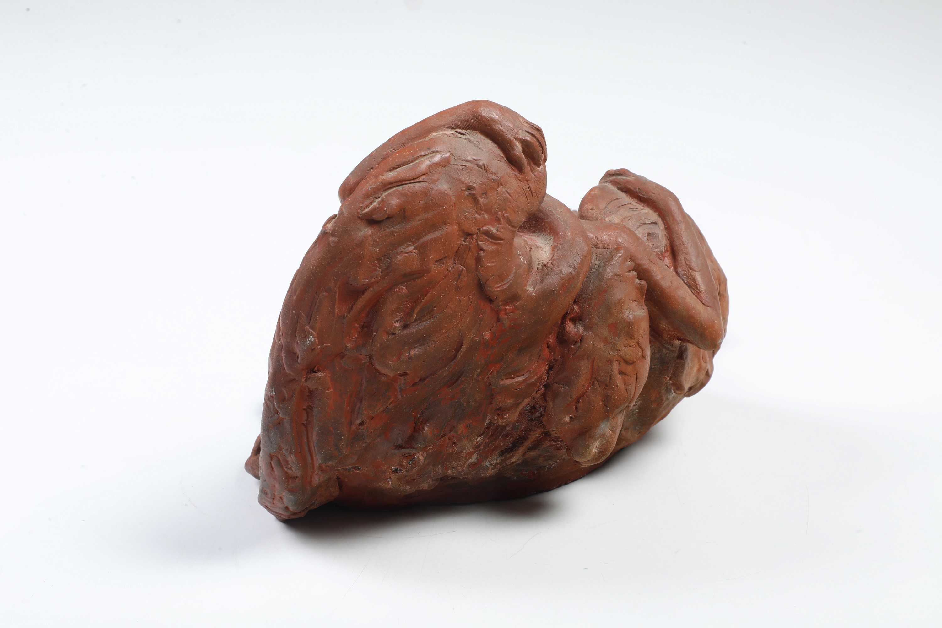 Aimé-jules Dalou - Leda e il cigno - Terracotta, 47 x 23 x 20,5 cm