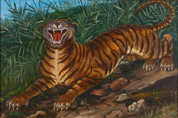 Riproduzione da Antonio Ligabue Tigre