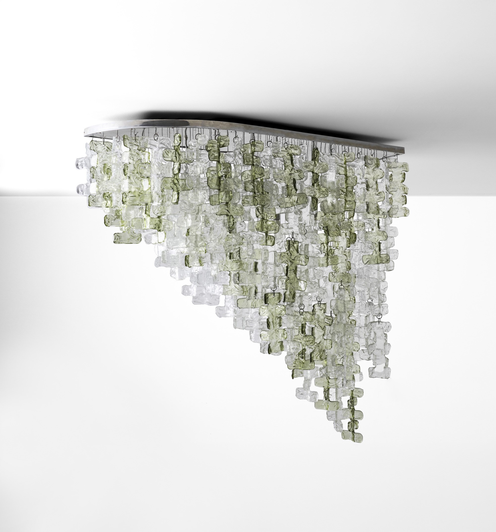 Lumenform - Lampada a sospensione con diffusori in vetro di Murano