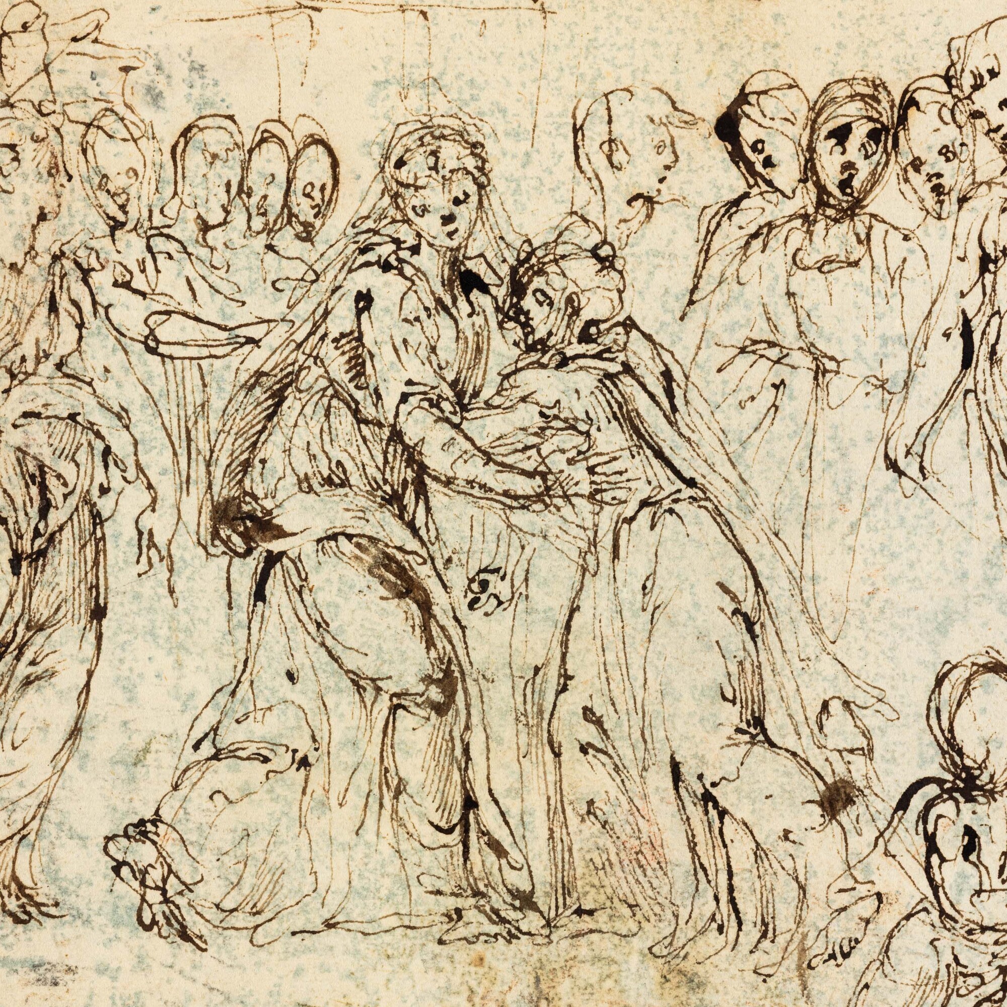 Studi per la Visitazione e Compianto sul Cristo morto Studi anatomici