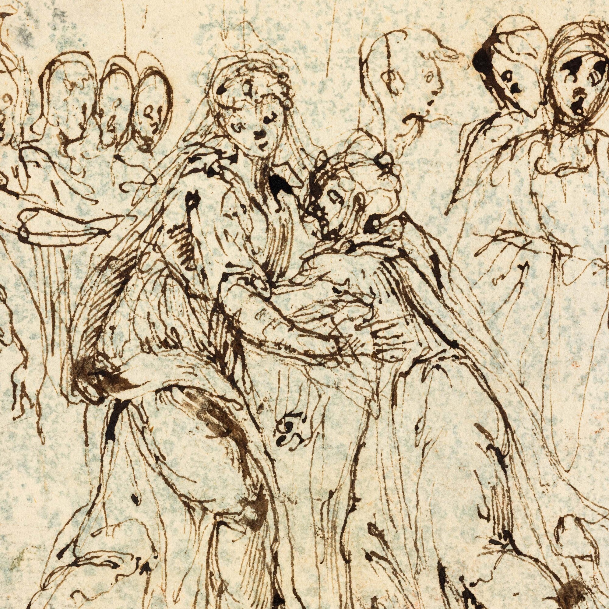 Studi per la Visitazione e Compianto sul Cristo morto Studi anatomici
