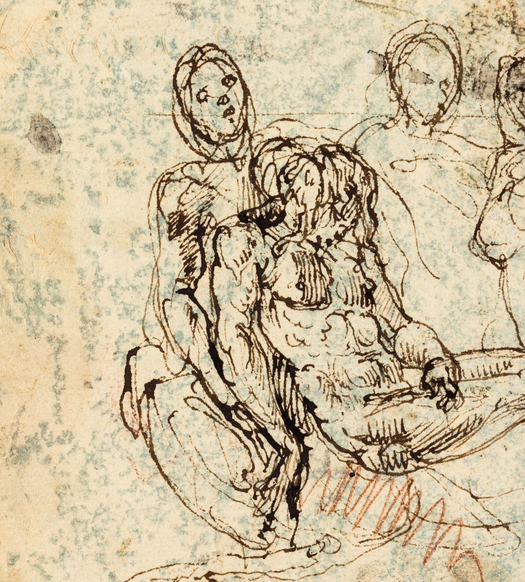 Studi per la Visitazione e Compianto sul Cristo morto Studi anatomici