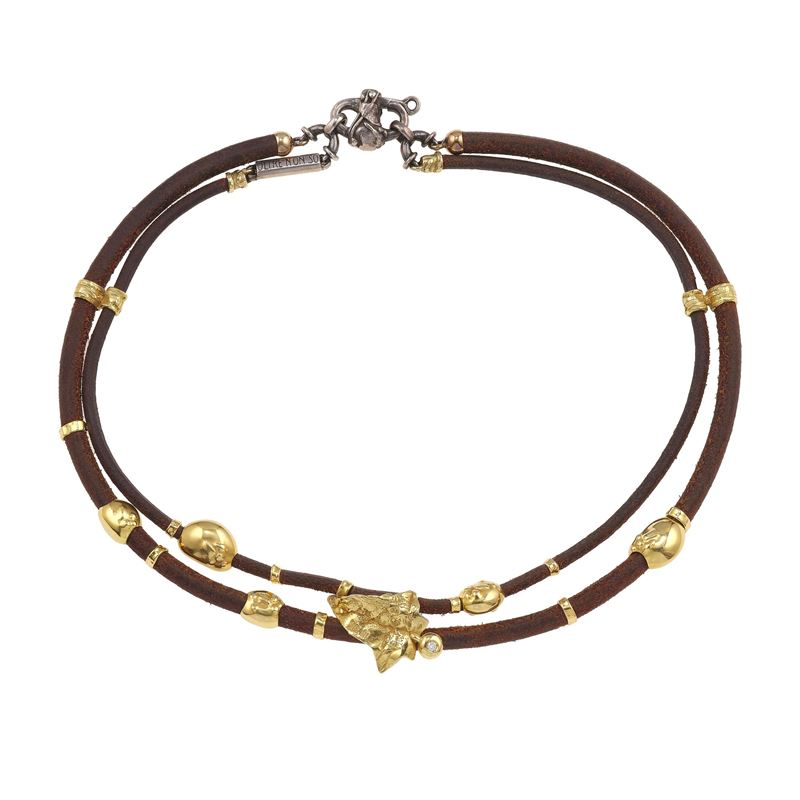 Diamond, gold and silver "Oltre non so" necklace. Signed Misani  - Auction Fine Jewellery - Cambi Casa d'Aste