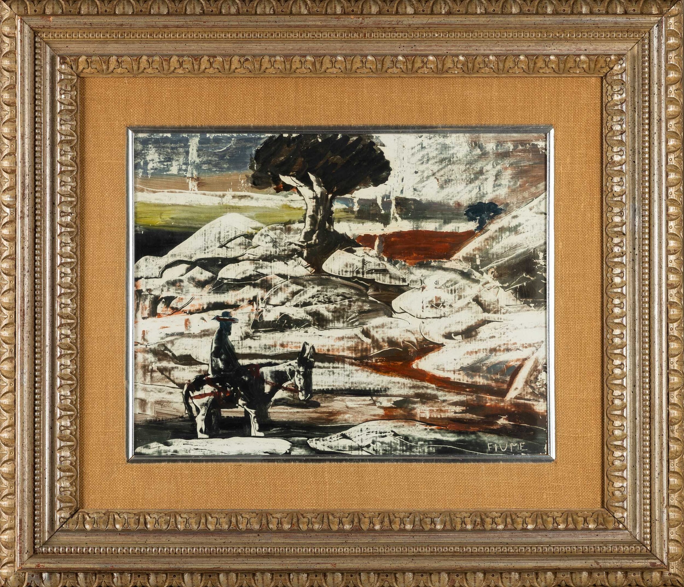 Salvatore Fiume - Senza titolo, olio su tela, 35 x 45 cm