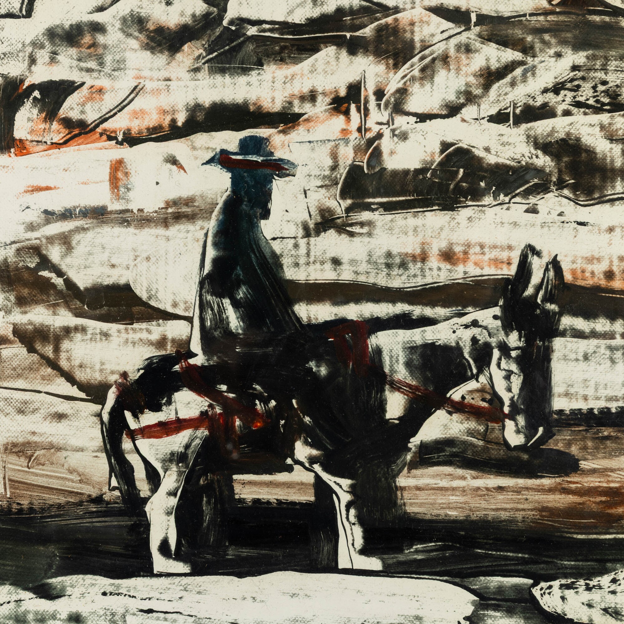 Salvatore Fiume - Senza titolo, olio su tela, 35 x 45 cm