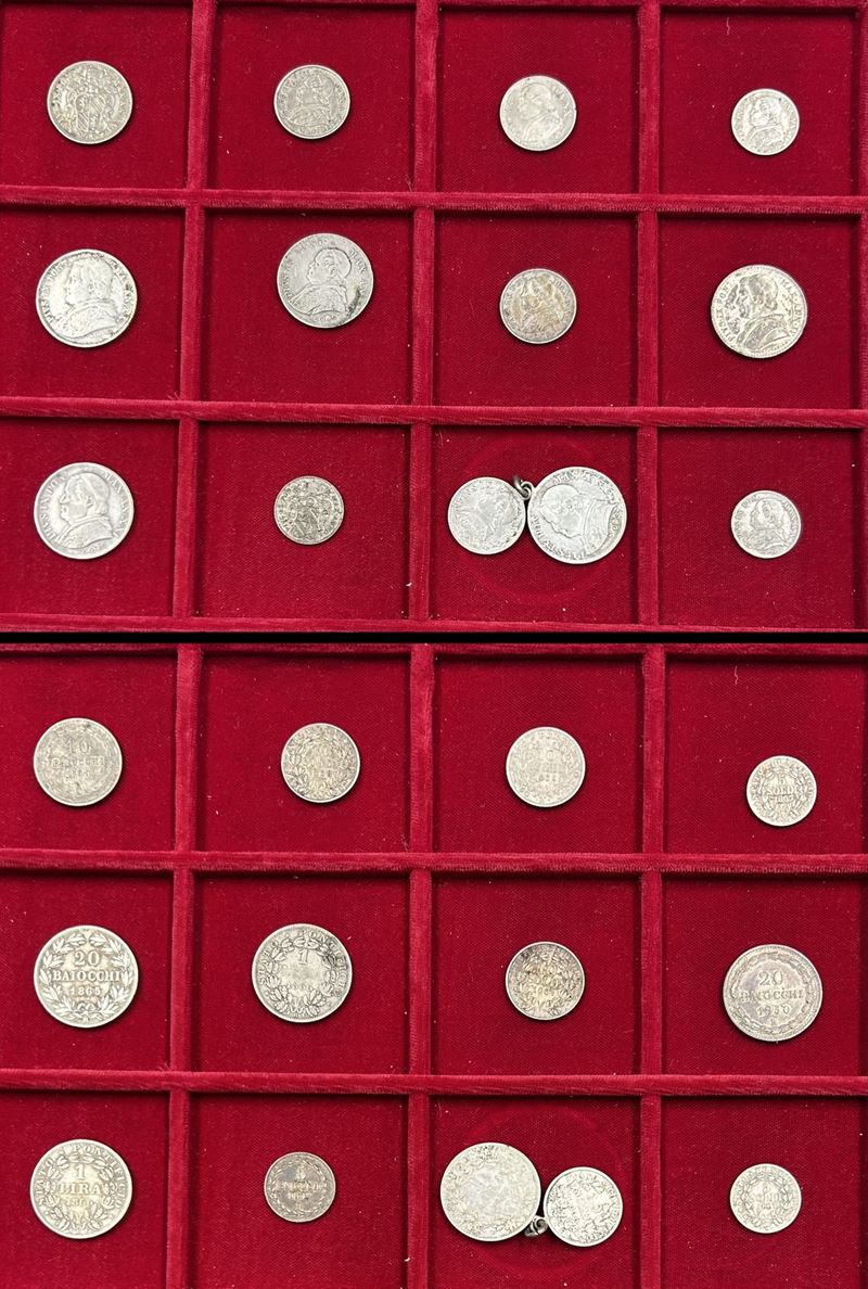 STATO PONTIFICIO. PIO IX, 1846-1878. Lotto di tredici monete.  - Asta Numismatica - Cambi Casa d'Aste