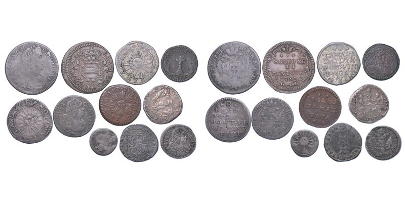 MANTOVA. Lotto di undici monete.  - Asta Numismatica - Cambi Casa d'Aste