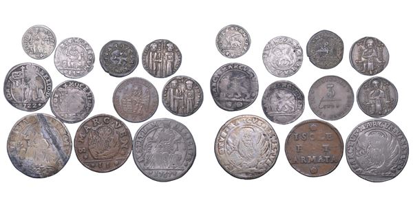 VENEZIA. Lotto di undici monete.