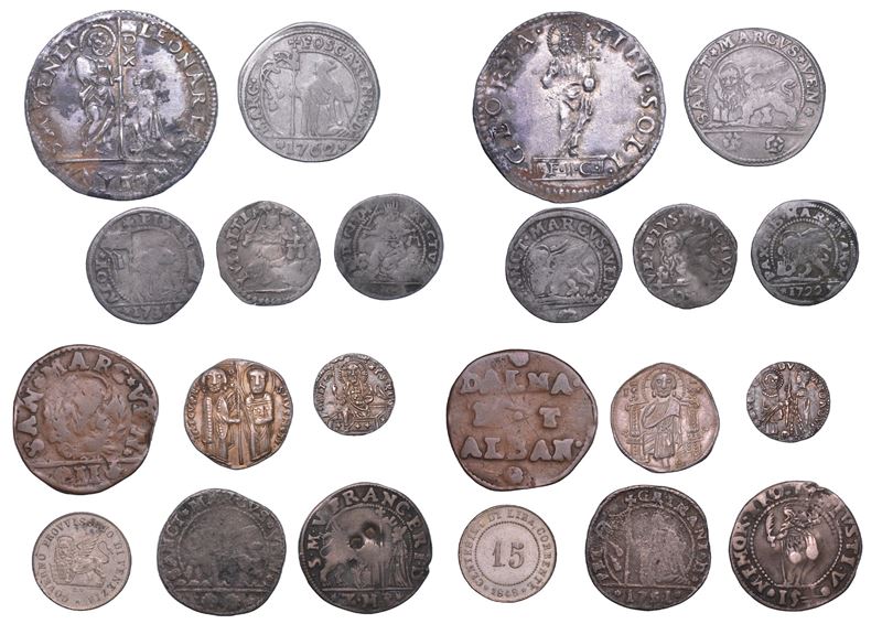 VENEZIA. Lotto di undici monete.  - Auction Numismatics - Cambi Casa d'Aste