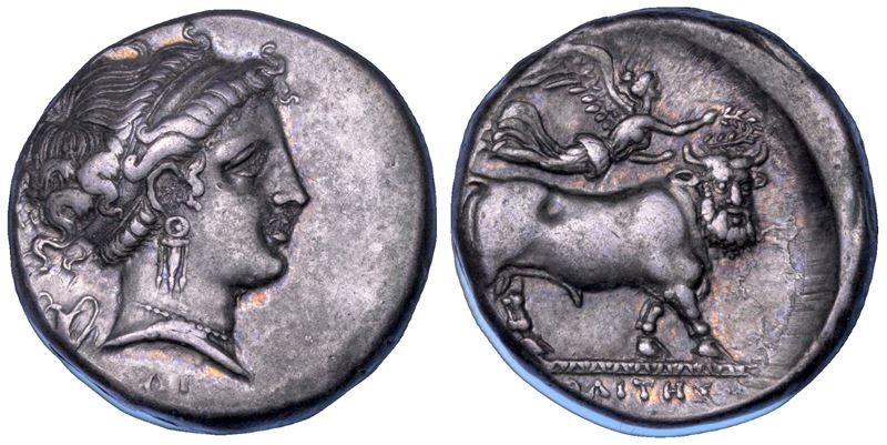 CAMPANIA - NEAPOLIS. Didracma, 325-280 a.C.