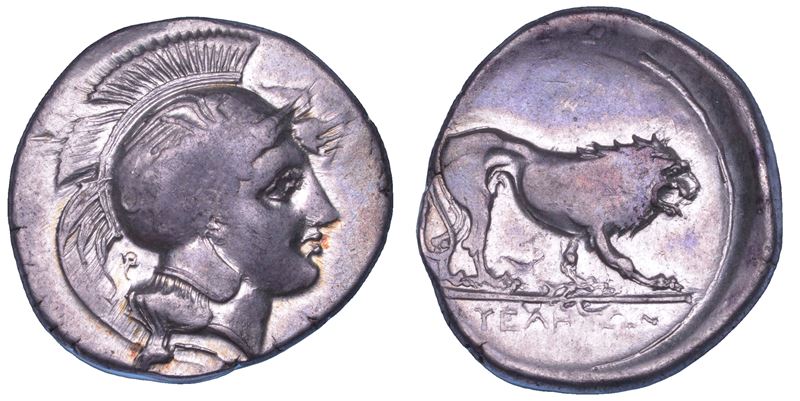 LUCANIA - VELIA. Nomos, 340-334 a.C.
