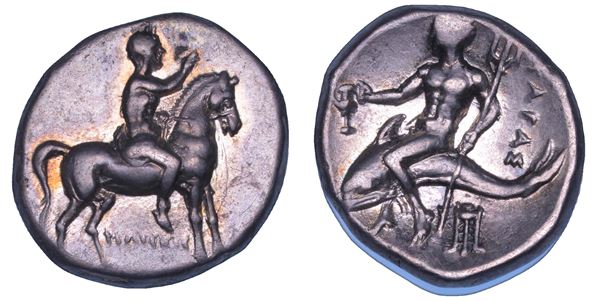 CALABRIA - TARANTO. Nomos, 272-240 a.C.