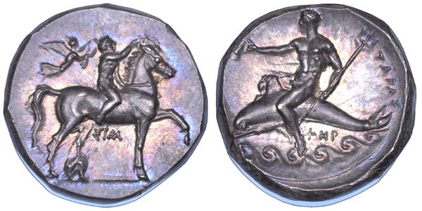 CALABRIA - TARANTO. Nomos, 333-330 a.C.