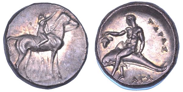 CALABRIA - TARANTO. Nomos, 302-280 a.C. (magistrato Filiarco).